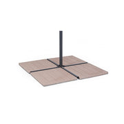 Lot de 4 carreaux 50x50 ciment bouleau 20kg