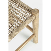 Tabouret d'extérieur en teck naturel LAMPOK 38x38x h45 cm