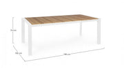 Table Elias 198X100 Blanc Sj60