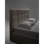 Lit simple avec conteneur Napoli gris tourterelle