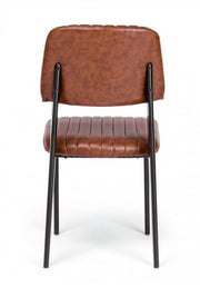 Chaise Vintage Orange Foncé Nelly 60x59x84-44h
