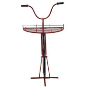 Etagère design métal vélo rouge 64 x 33-38 x h81 cm