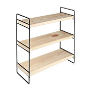 Étagère Hobby 3 étagères 40x13x40 noir ASZ1571