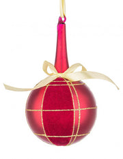 6x Sphère Vt Velvety Rouge D80 H14,8