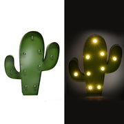 Cactus metallo vert avec led cm25,5x30,5x5