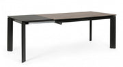 Table extensible Briva gris noir