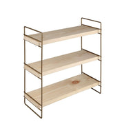 Étagère Hobby 3 étagères 40x13x40 bronze ASZ1572