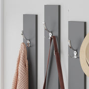 Meubles d'entrée Tortora et anthracite avec Mirror Ramda 137x35xh.154 cm