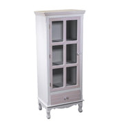 Vitrine Nuremberg 1 porte vitrée 1 tiroir cm48x32xh120