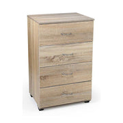 Tableau de chevet de chambre 4 tiroirs rovere 50 x 40 x 83 h cm cm