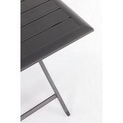 Table d'extérieur en aluminium anthracite ELIN 110x70x h71 cm
