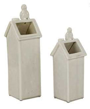 Grand vase maison d'oiseau dc-1026 cm. 13 x 13 h 43