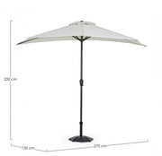 Parasol Kalife Mezzaluna 2.7 Natur -