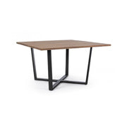 Table Helsinki anthracite-naturel 130x130 cm