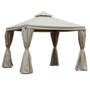 Gazebo de luxe dallas 3x3m avec moustiquaire 400g-m2
