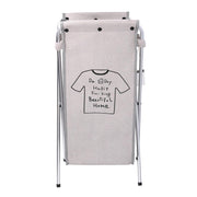 Panier de sac en tissu gris pliantcm 29x33,5h66