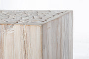 Console en bois blanc Ermitas