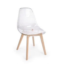 Chaise de salle à manger en polycarbonate transparent EASY 52x47x h82 cm