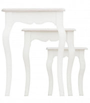 Ensemble classique de 3 tables basses Clorine en bois