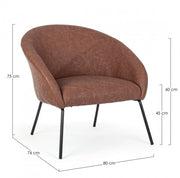 Fauteuil en velours de style design