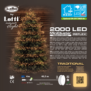 MiniCluster ø6cm 2000 LED TRADITIONNEL 40,5m à Bobina