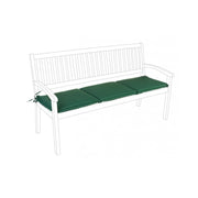 Coussin pour banc trois places Vert Foncé POLY180 153x48x h3 cm