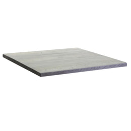 Plateau de table rectangulaire en résine grise pour extérieur