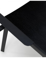 4x Chaise en bois laqué - Woody tête de table