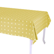 Nappe rectangulaire citron vert à pois Pop cm140x240