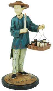 Statue en résine de parchemin cy-0533 ø cm. 12 x 14h25