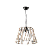 Suspension Evren ASZ0881 métal noir et corde