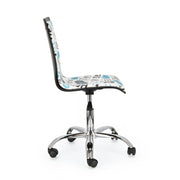 Chaise de bureau Young Hello en similicuir acier 42,5 x 40 x 87 cm