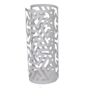 Flèches rond porte-gobelet en métal blanc cm ø8h20