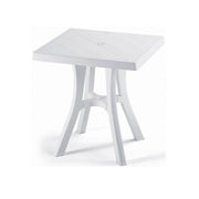 Dadddy Contrat Outdoor Table, 70x70 cm, blanc
