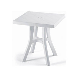 Dadddy Contrat Outdoor Table, 70x70 cm, blanc