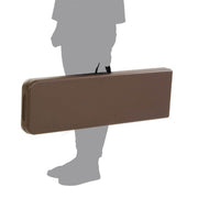 Banc pliant 183x28x44 cm. marron