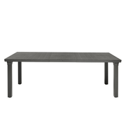 Table anthracite pour 3 170/195/220x100xh.75