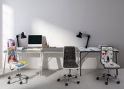 Young Cartoon bureau plateau en verre 113x58 cm