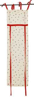 Rideau de fenêtre coeurs rouges ri-0555 cm. 45x160