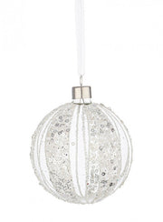 12x Sphère Vt Scintillante Blanc