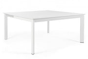Table de jardin extensible Konnor blanc
