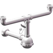 Siphon Flacon Pp 2 Réservoirs + 1 Raccord Blanc Mm 40 1