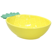 Petit Bol Ananas 17cm X 12cm X 4.5cm Grès Pachy Jaune