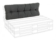 Coussin dossier palette en tissu Poly carbone