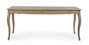 Table extensible 180-225x90 en bois de style classique