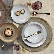 Service de vaisselle 18 pièces Dream Gold Porcelaine blanche