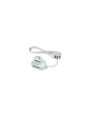 Bloc multiprise bypass avec prises Schuko FME blanches, 3 emplacements 2P+T 16A, câble 3x1,0 MT 1,5.