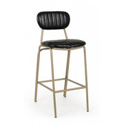 Bar vintage tabouret addy noir 41x51x100h cm