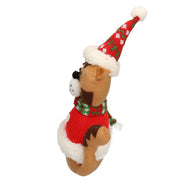 Butoir de porte en tissu chat rouge cm22x11h40