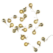 Fil de lumière sphère or 48 led blanc chaud alimentation fixe cm ø4x120